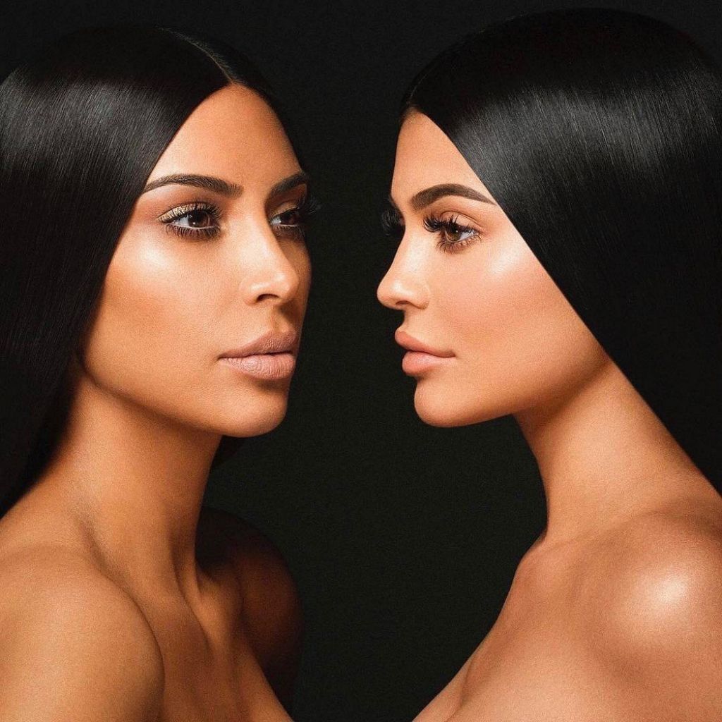 Kim Kardashian & Kylie Jenner - Photoshoot for Kylie Cosmetics 2017