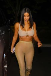 Kim Kardashian Night Out Style - Arriving at La Scala Restaurant in LA 4/19/2017