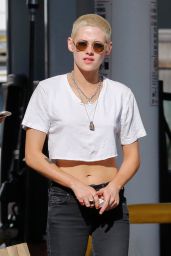 Kristen Stewart in Ripped Jeans - New Orleans 4/20/2017