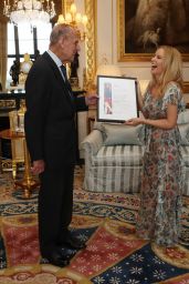 Kylie Minogue at Windsor Castle - Receiving Britain-Australia Society Award for 2016, 4/4/2017