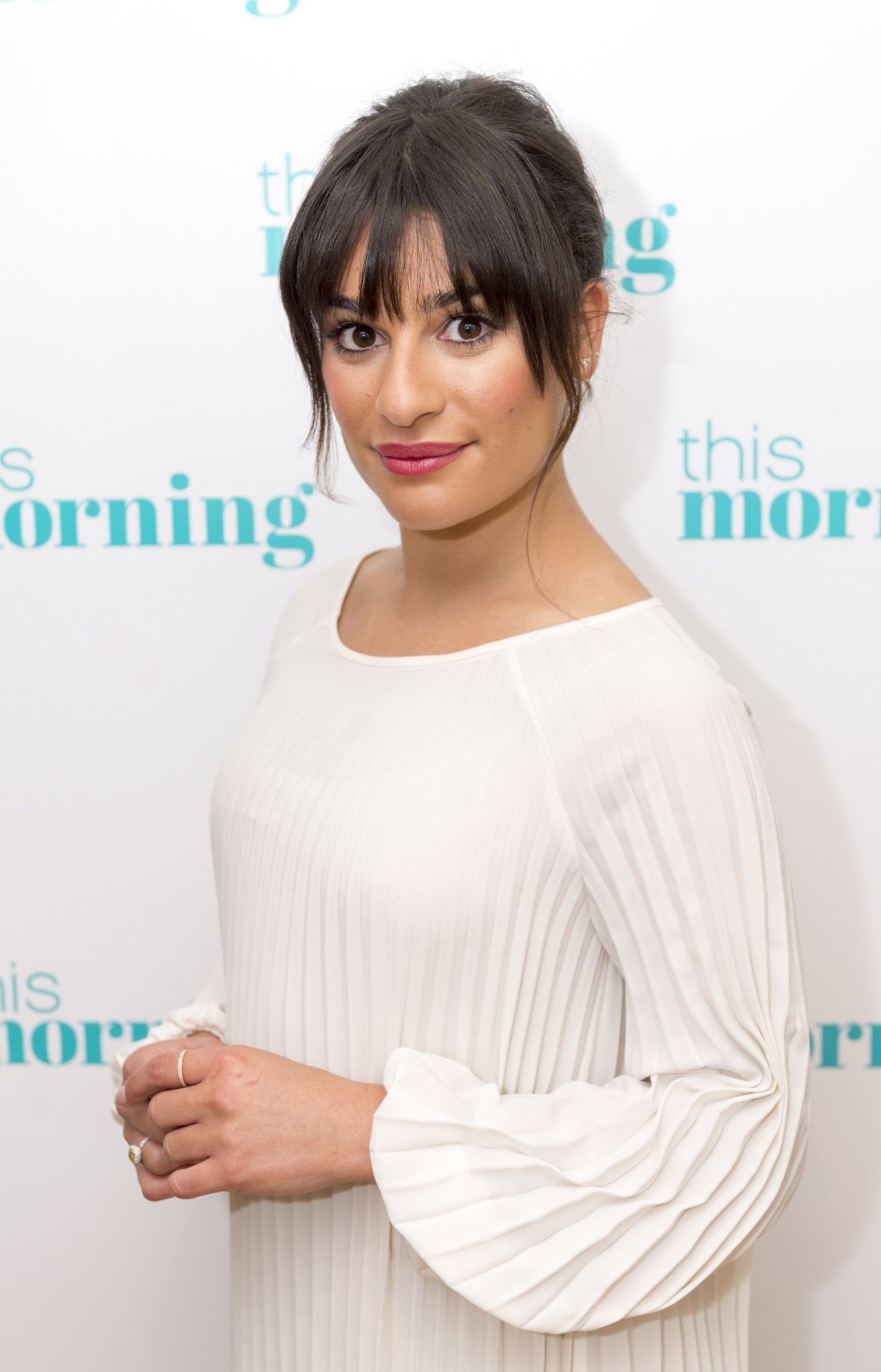 Lea Michele Appeared on This Morning TV Show in London 4 24 2017