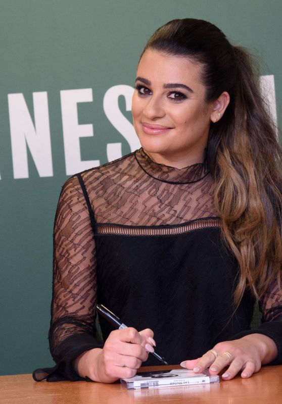 Lea Michele - Autograph Signing at Barnes & Noble in New York 04/28/2017