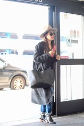 Lea Michele Travel Style - Arrives at LAX Airport in Los Angeles 3/30/2017