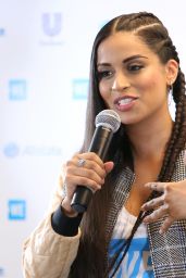 Lilly Singh at WE Day California Press Conference in LA 04/27/2017