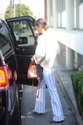 Lily Aldridge - Leaving the Hair Salon in Beverly Hills 4/19/2017
