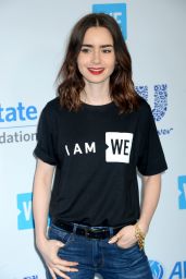 Lily Collins at WE Day California in Los Angeles 04/27/2017