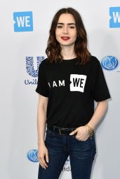 Lily Collins at WE Day California in Los Angeles 04/27/2017