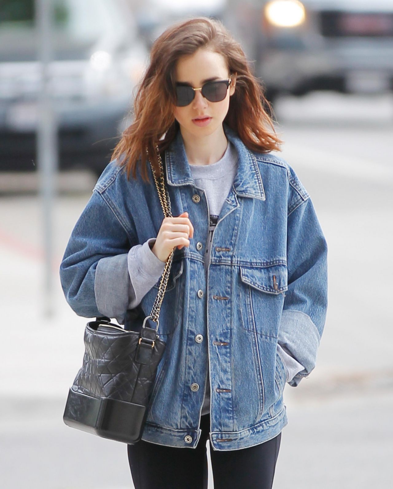 Lily Collins - Out in West Hollywood 4/9/2017 • CelebMafia