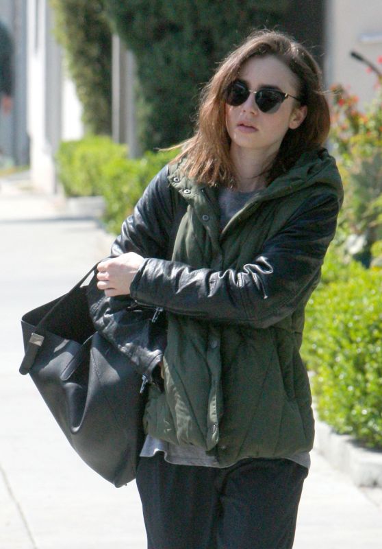 Lily Collins - Running Errands in Los Angeles 4/11/2017