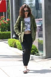 Lily Collins Spring Street Fashion - Out in WeHo, CA 04/24/2017