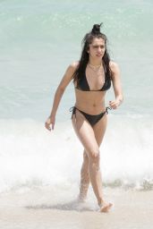 Lourdes Leon Beach Bikini Fun - Beach in Miami 4/10/2017