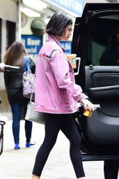 Lucy Hale Street Style - Leaving a Starbucks in Midtown 4/19/2017