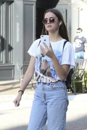 Maia Mitchell Chatting On Her iPhone - Shopping at The Grove in West Hollywood 4/5/2017