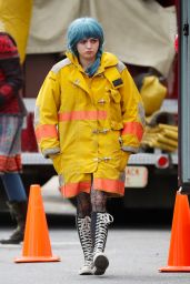 Maisie Williams - "Departures" Filming in Upstate New York 04/25/2017