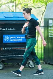Maisie Williams - Goes Jogging in Hackney, London 4/6/2017
