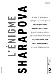 Maria Sharapova - Lequipe Magazine April 2017 Issue