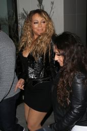 Mariah Carey Dining Out With a Friend at Catch LA in West Hollywood 4/18/2017