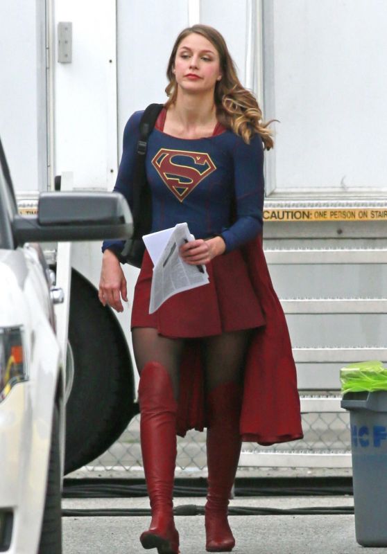 Melissa Benoist - "Supergirl" Set in Vancouver 04/25/2017