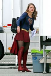 Melissa Benoist - "Supergirl" Set in Vancouver 04/25/2017
