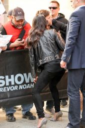Michelle Rodriguez Outside The Daily Show in New York City 4/5/2017