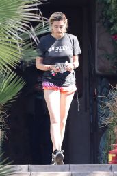 Paris Jackson Leggy in Shorts - Filming at the "Black Dahlia" House in Los Angeles 4/20/2017