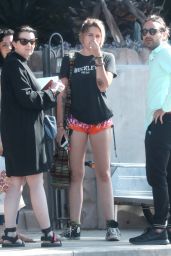 Paris Jackson Leggy in Shorts - Filming at the "Black Dahlia" House in Los Angeles 4/20/2017