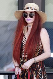 Phoebe Price - Walking Her Dog in Beverly Hills 4/20/2017