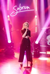 Sabrina Carpenter Performing on the Late Late Show With James Corden 4/17/2017