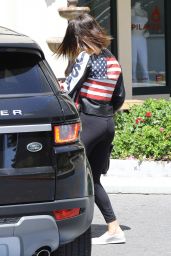 Selena Gomez in Tights - Leaving a Yoga Class in Los Angeles 4/13/2017