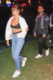 Selena Gomez - Partying With The Weeknd as they watch Travis Scott Perform at Coachella 4/15/2017