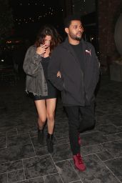 Selena Gomez With The Weeknd at TAO Beauty & Essex in Hollywood 4/6/2017