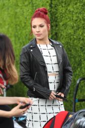 Sharna Burgess - "Extra" Appearance at Universal Studios in Hollywood, March 2017
