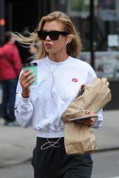 Stella Maxwell Street Style - Out in Noho, New York 4/20/2017