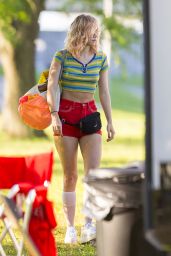 Suki Waterhouse Filming "Assassination Nation" in New Orleans 4/3/2017