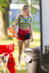 Suki Waterhouse Filming "Assassination Nation" in New Orleans 4/3/2017
