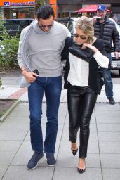 Sylvie Meis and Charbel Aouad - Out in Hamburg 4/13/2017