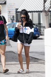 Vanessa Hudgens Grabs an Iced Drink From Alfred