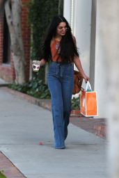 Vanessa Hudgens in Casual Attire - Leaving a Skin Care Clinic in West Hollywood 4/11/2017