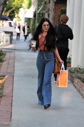 Vanessa Hudgens in Casual Attire - Leaving a Skin Care Clinic in West Hollywood 4/11/2017