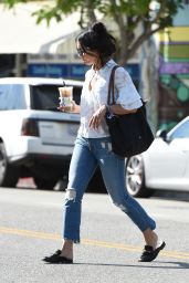 Vanessa Hudgens on Her Way to Get Coffee in Los Angeles 04/27/2017