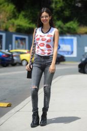 Victoria Justice in a Grunge Outfit - Sunset Boulevard in LA 04/26/2017