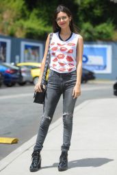 Victoria Justice in a Grunge Outfit - Sunset Boulevard in LA 04/26/2017