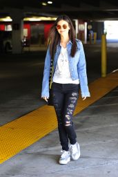 Victoria Justice - Leaving a Parking Garage in Los Angeles, APril 2017