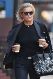 Yolanda Hadid Carrying a Celine Handbag in New York City 4/10/2017
