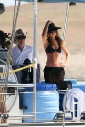 Abbey Clancy - Bikini Photoshoot For "Britain’s Next Top Model" on Yacht in Cape Verde 5/10/2017