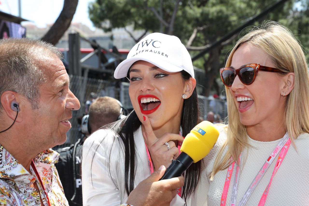 Adriana Lima and Carmen Jorda - Monaco Formula 1 Grand Prix in Monte