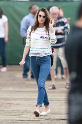 Alessandra Ambrosio - Goes For a Spot of Sea Fishing at the Malibu Pier 05/29/2017