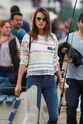 Alessandra Ambrosio - Goes For a Spot of Sea Fishing at the Malibu Pier 05/29/2017