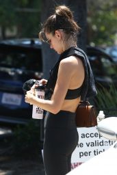 Alessandra Ambrosio in Leggings - Out in Brentwood 05/04/2017