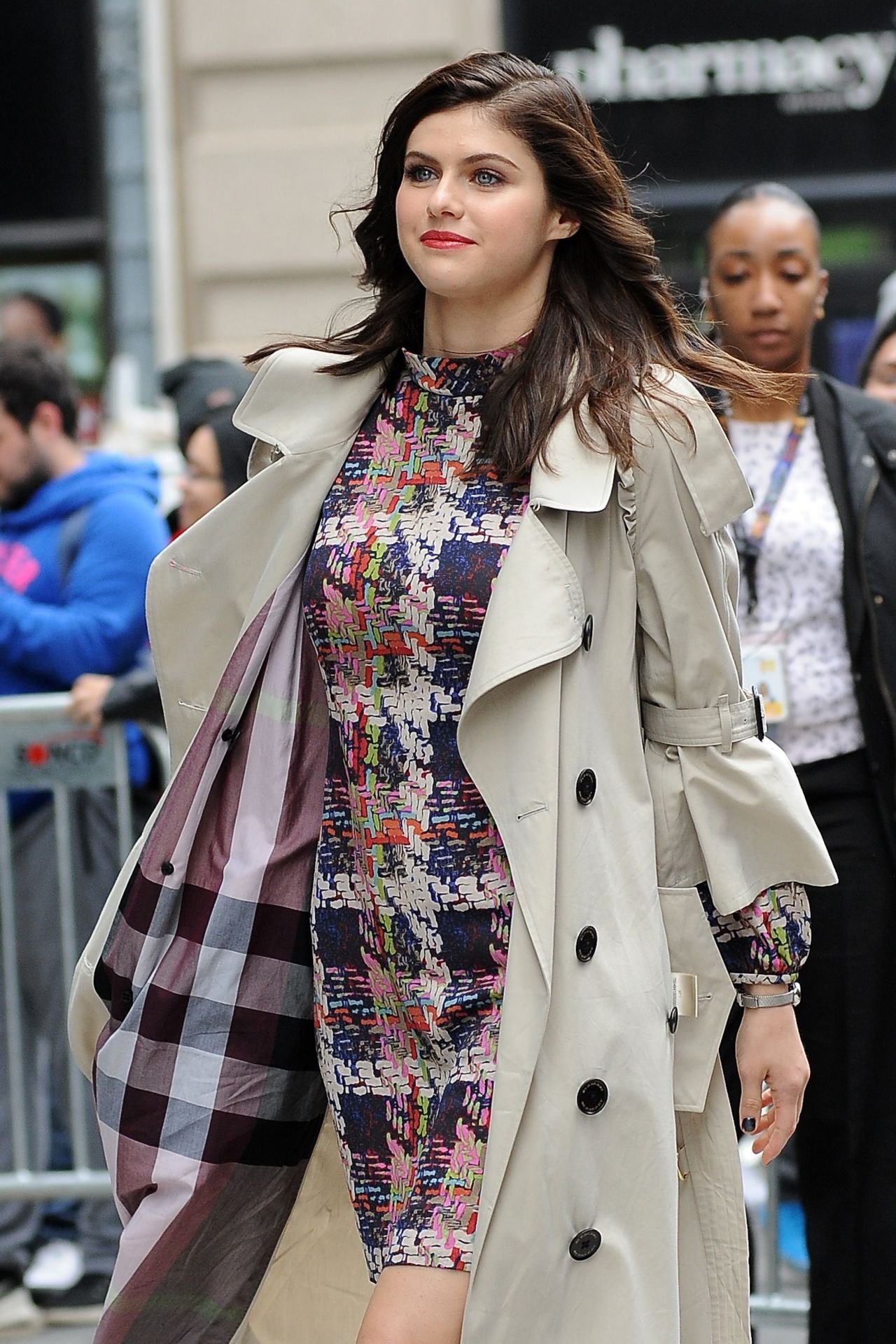 Alexandra Daddario in Mini Dress - New York City 05/24/2017 • CelebMafia